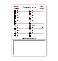 Red & Black Memo Calendar