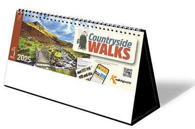 Countryside Walks Premium Lined Easel Desk Calendar