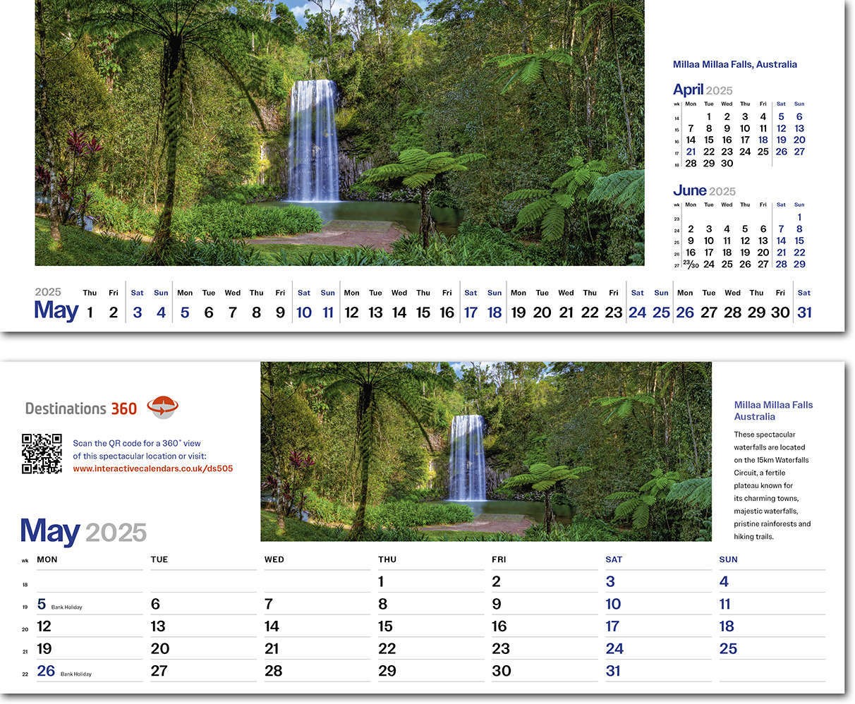 Destinations360 Desk Calendar