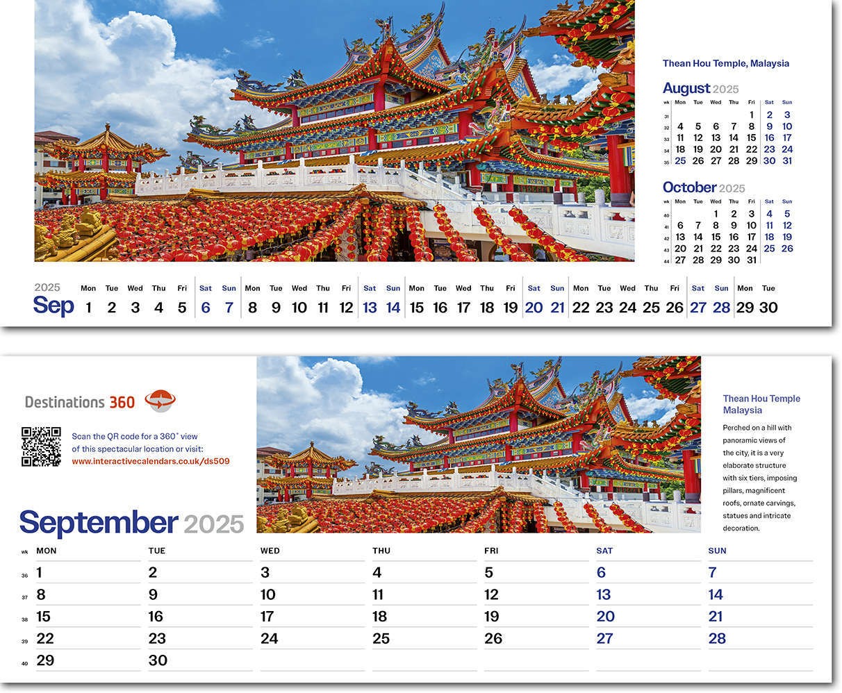 Destinations360 Desk Calendar