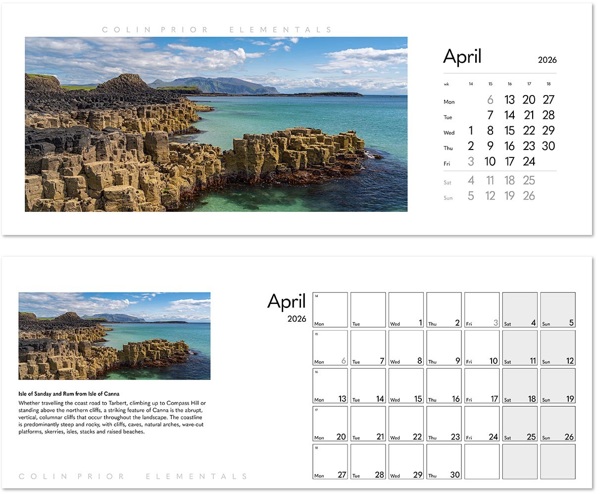 Colin Prior Elementals Desk Calendar