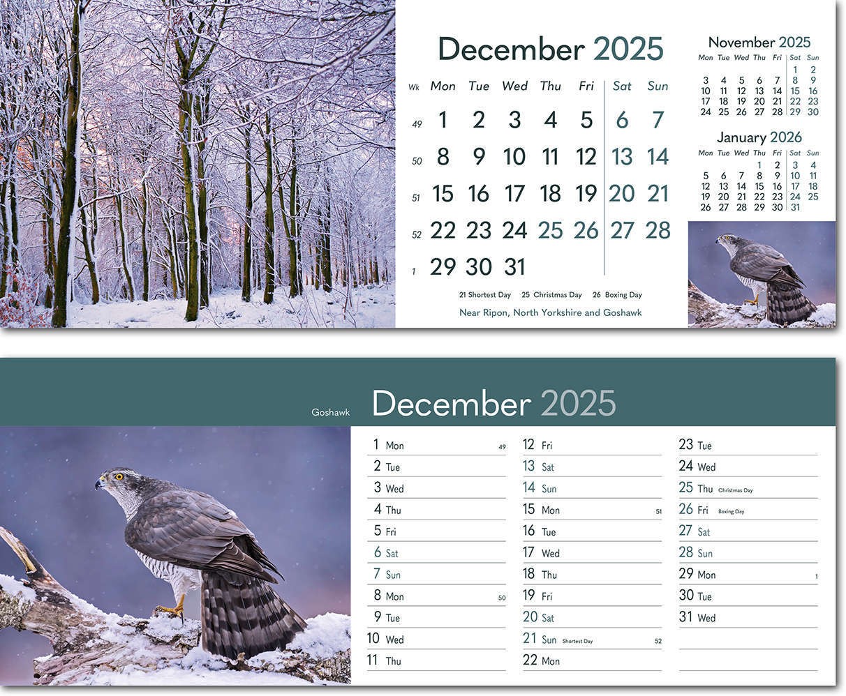 Rural Britain Task Station Desk Calendar