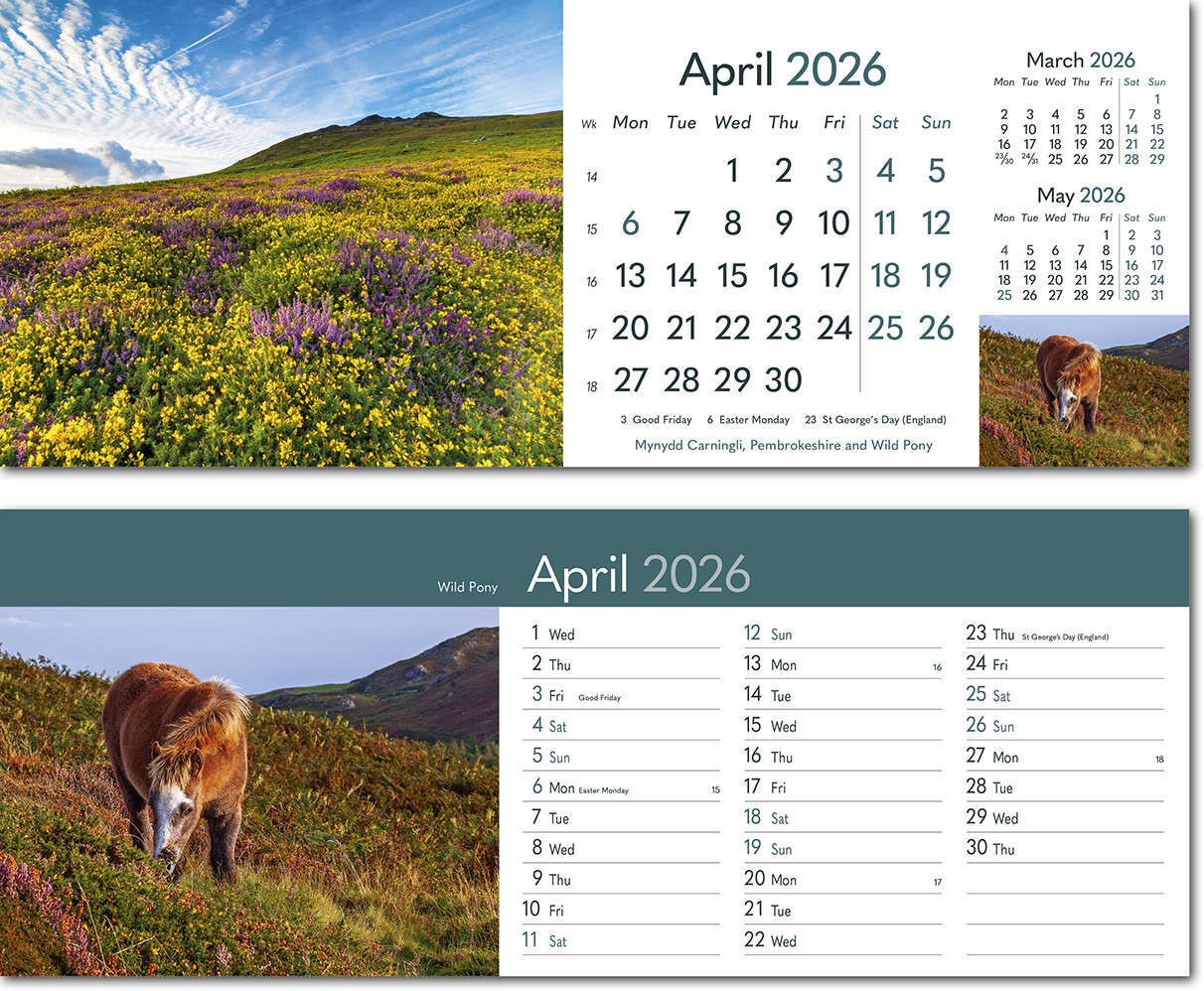 Rural Britain Desk Calendar