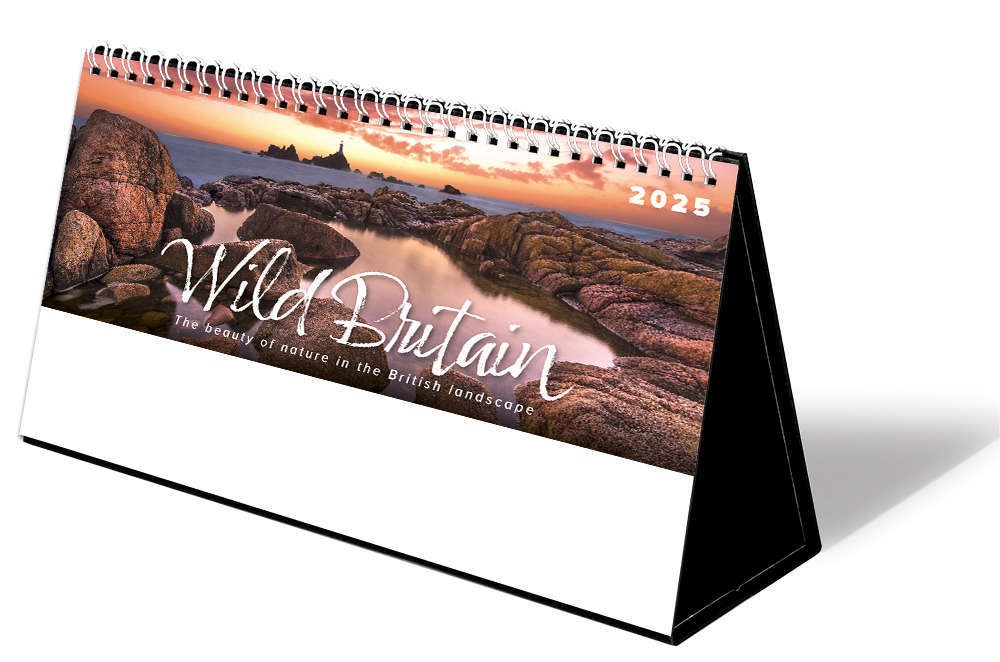 Wild Britain Premium Lined Easel Desk Calendar