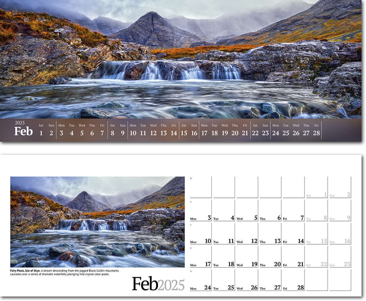 Wild Britain Premium Lined Easel Desk Calendar