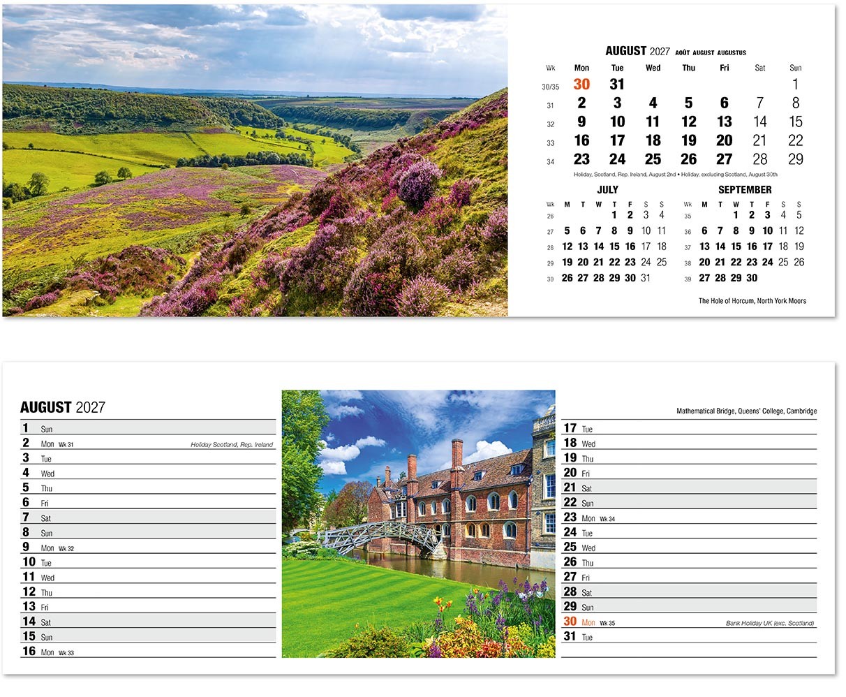 Britain in View Desk Calendar