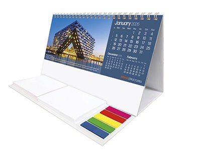 Iconic Structures Note Station Desk Calendar