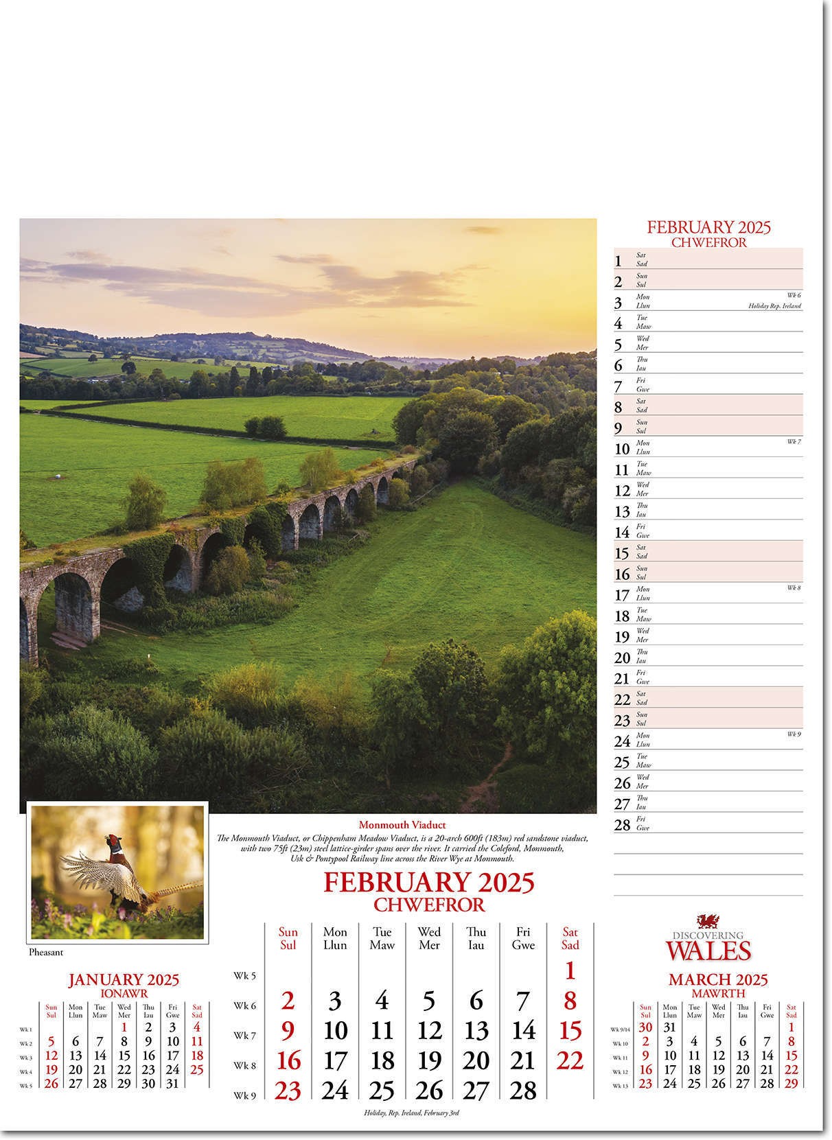 Discovering Wales Calendar