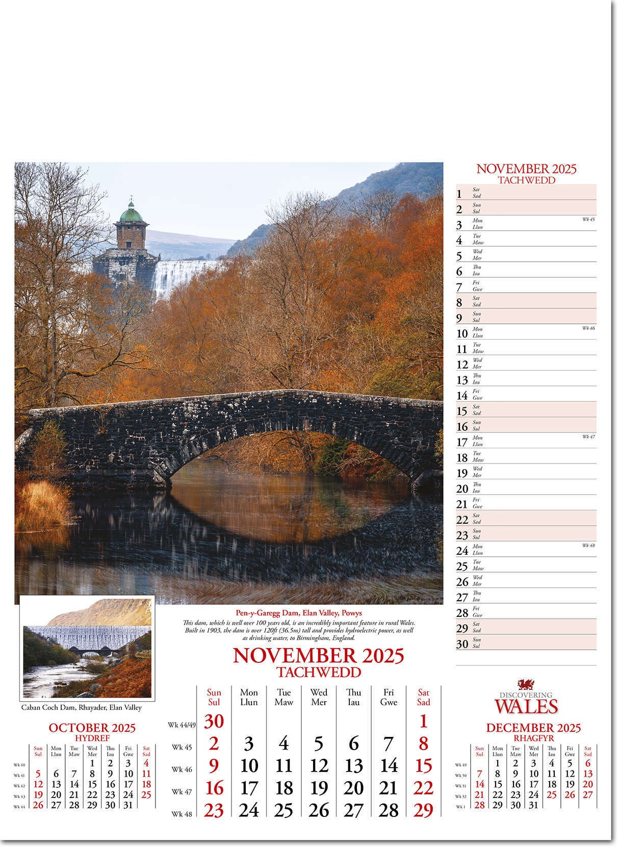 Discovering Wales Calendar