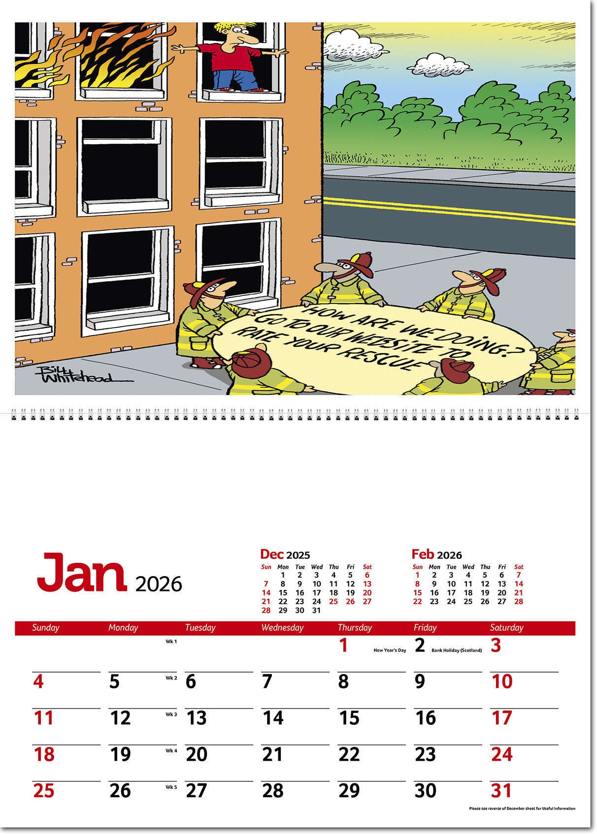 Working Wind-Ups Postage Saver Calendar