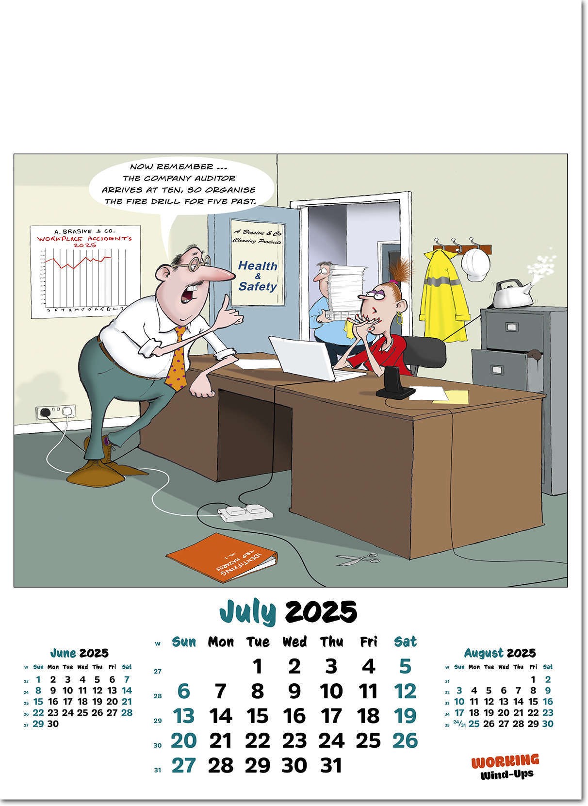 Working Wind-Ups Wall Calendar