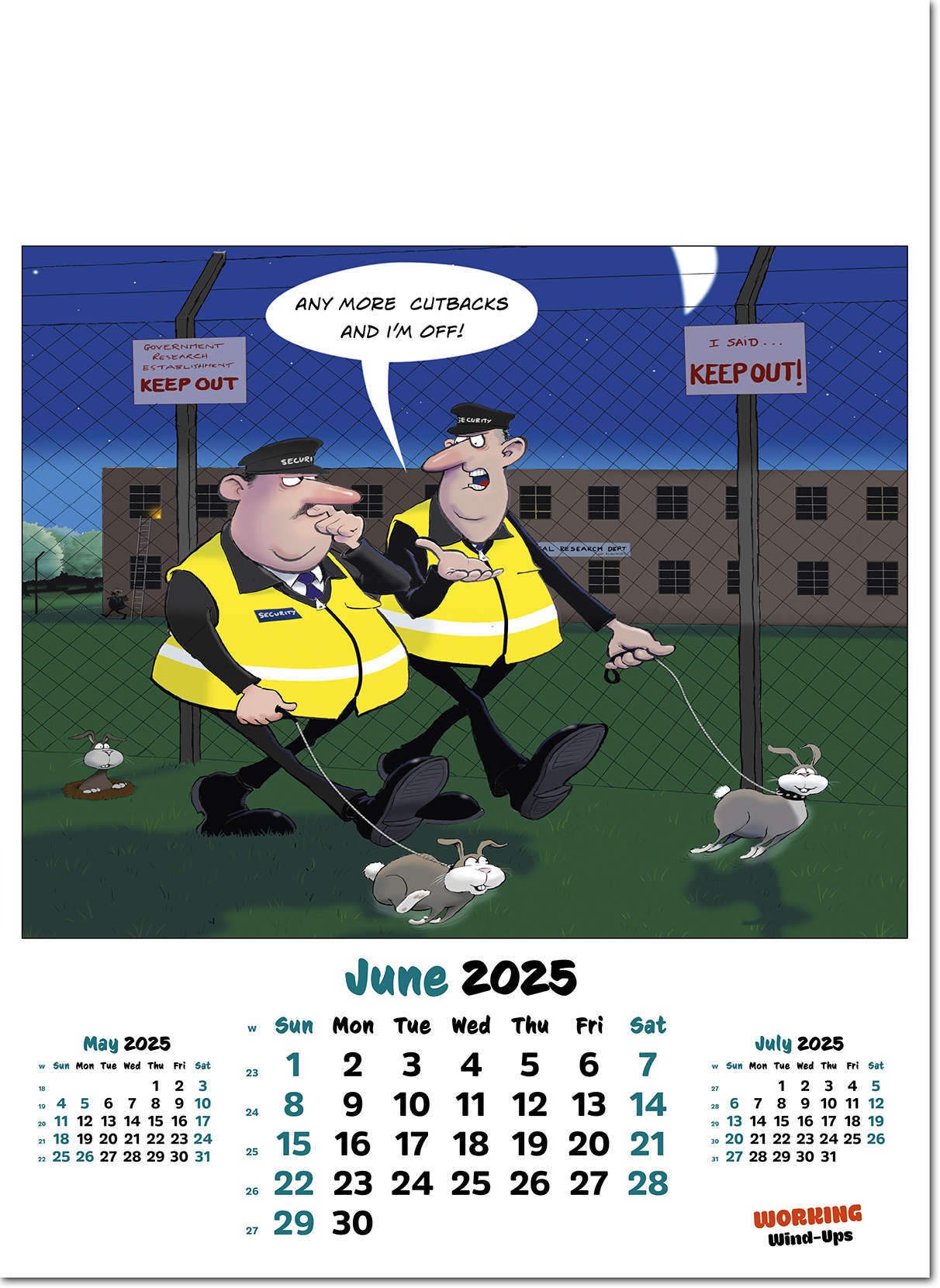 Working Wind-Ups Wall Calendar