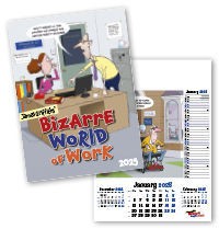 Bizarre World of Work Wall Calendar