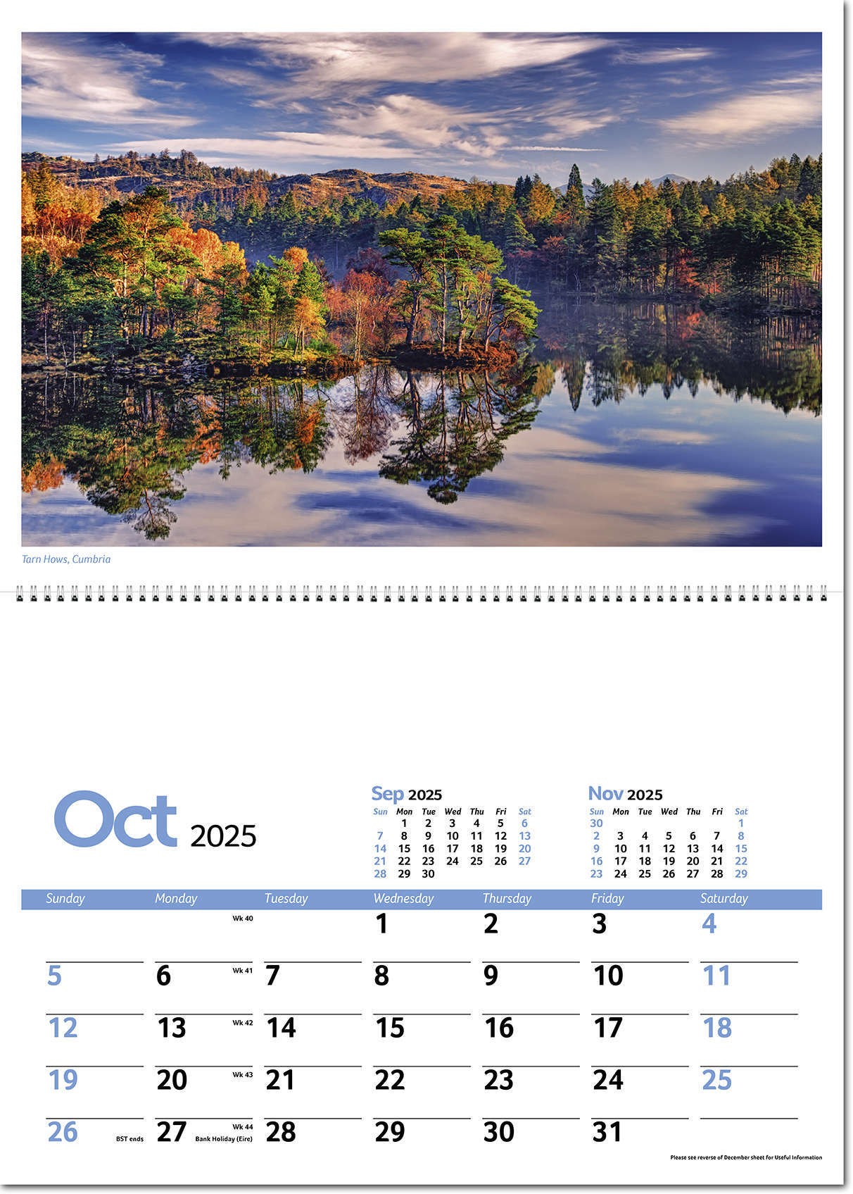 Beautiful Britain Postage Saver Calendar