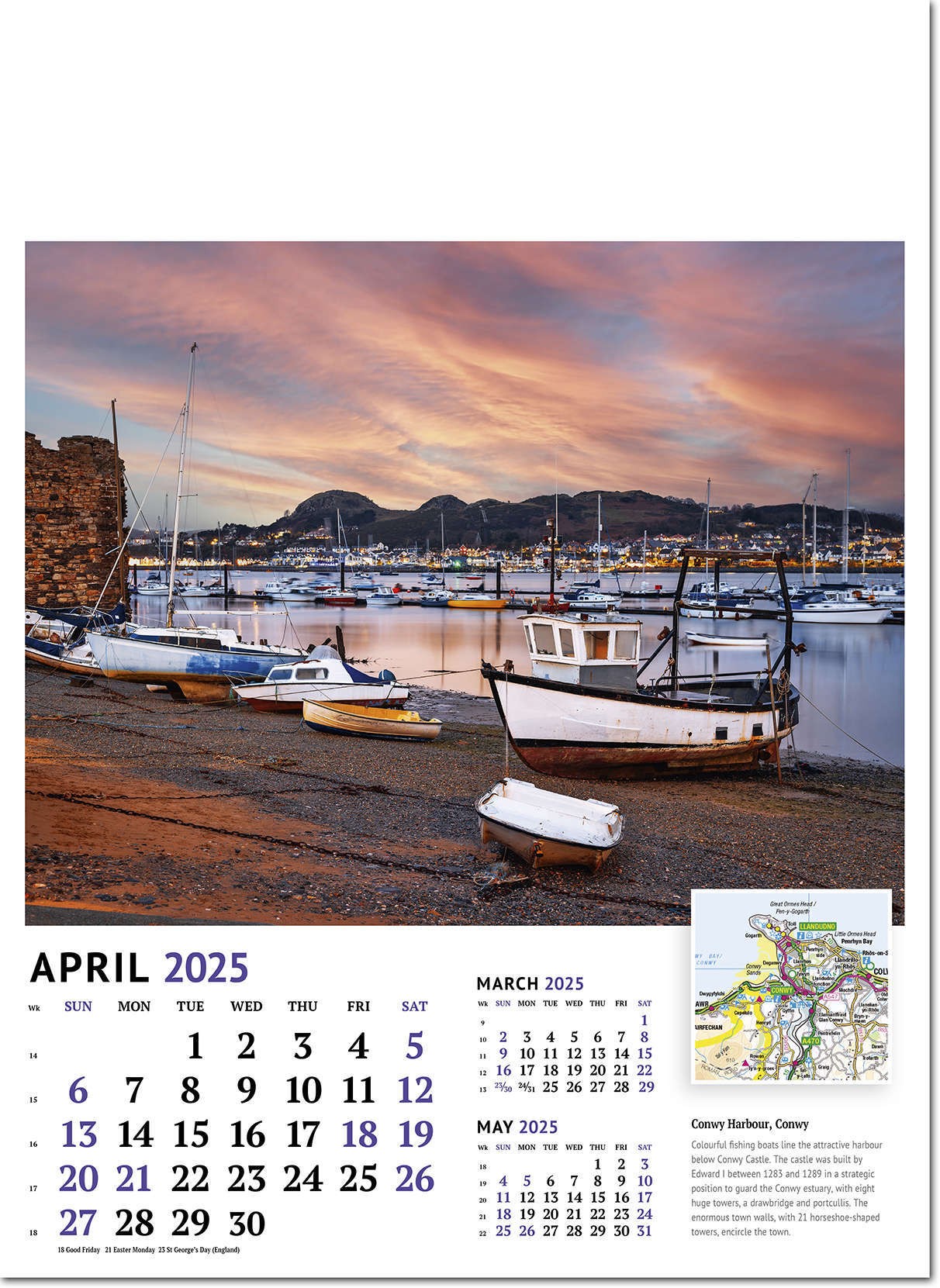 Beautiful Britain Wall Calendar