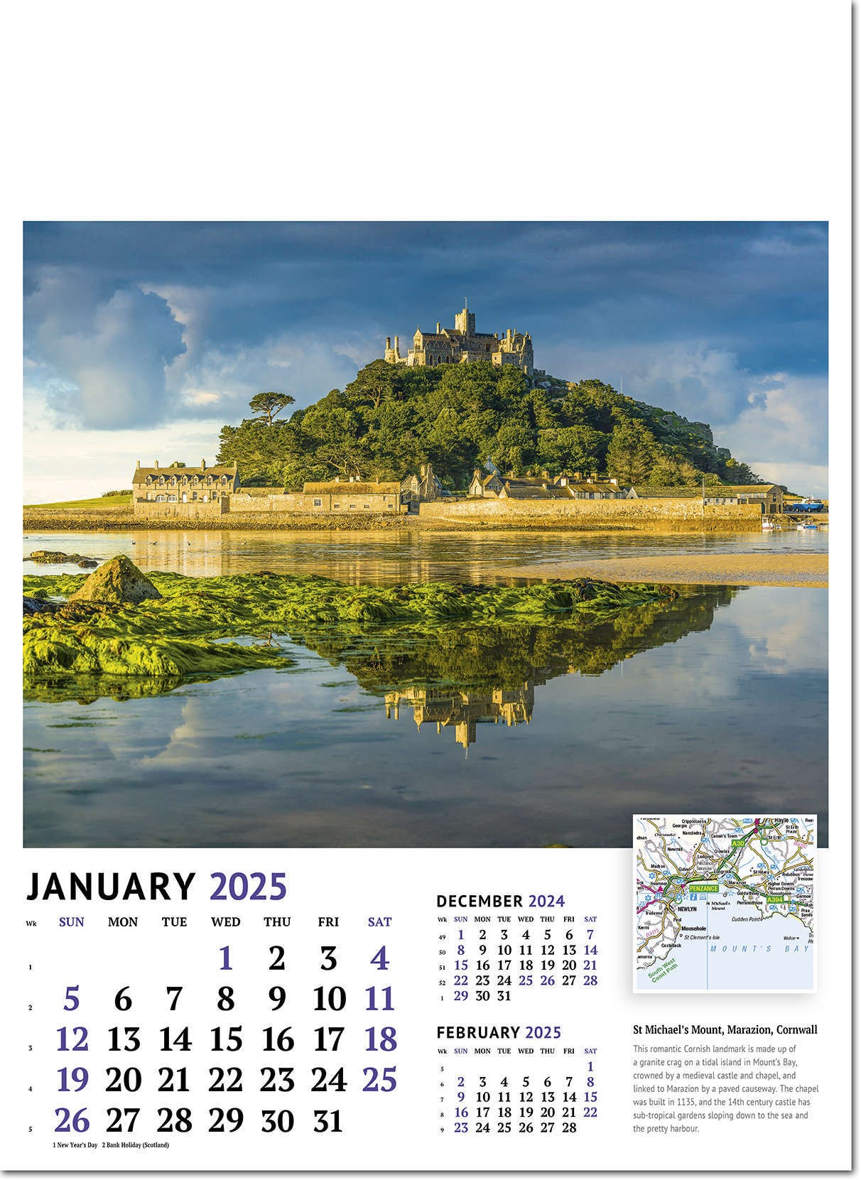 Beautiful Britain Wall Calendar