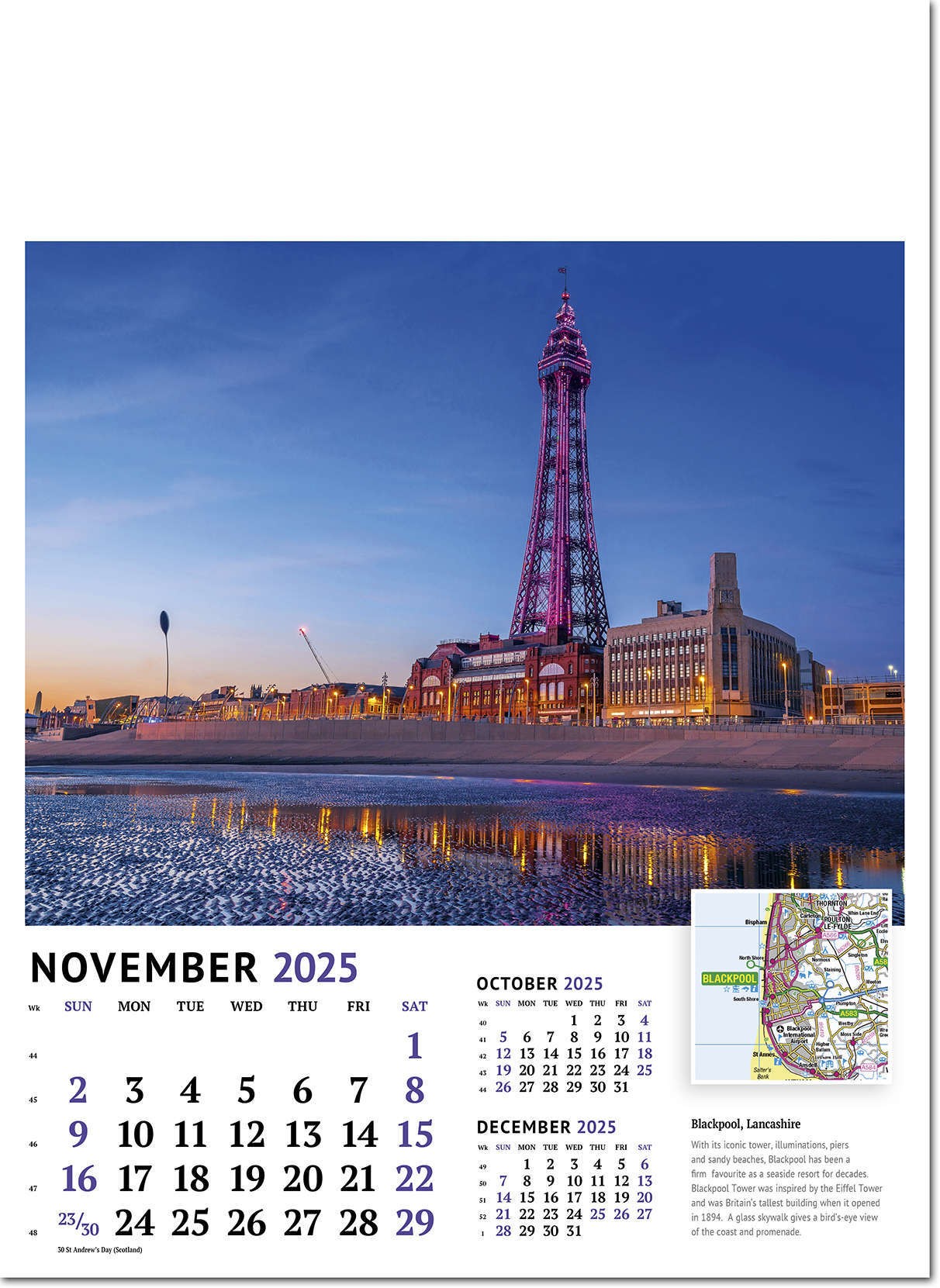 Beautiful Britain Wall Calendar