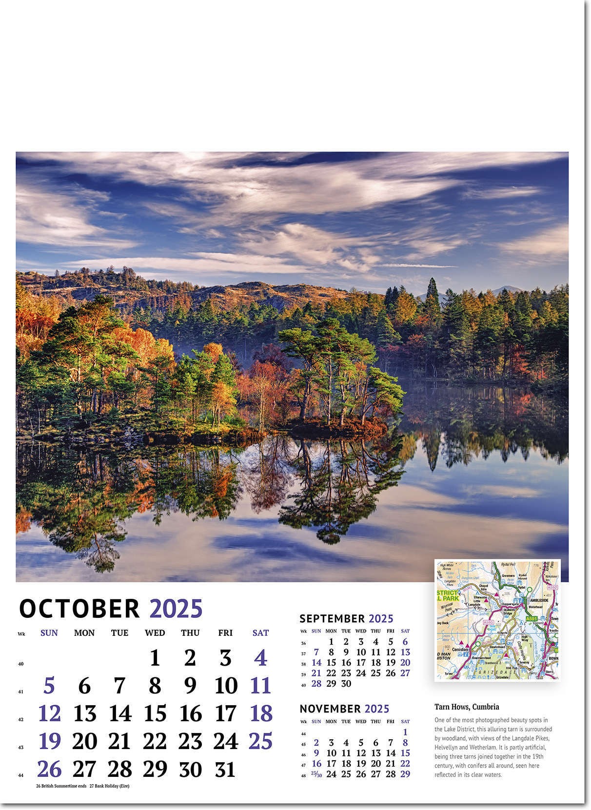 Beautiful Britain Wall Calendar