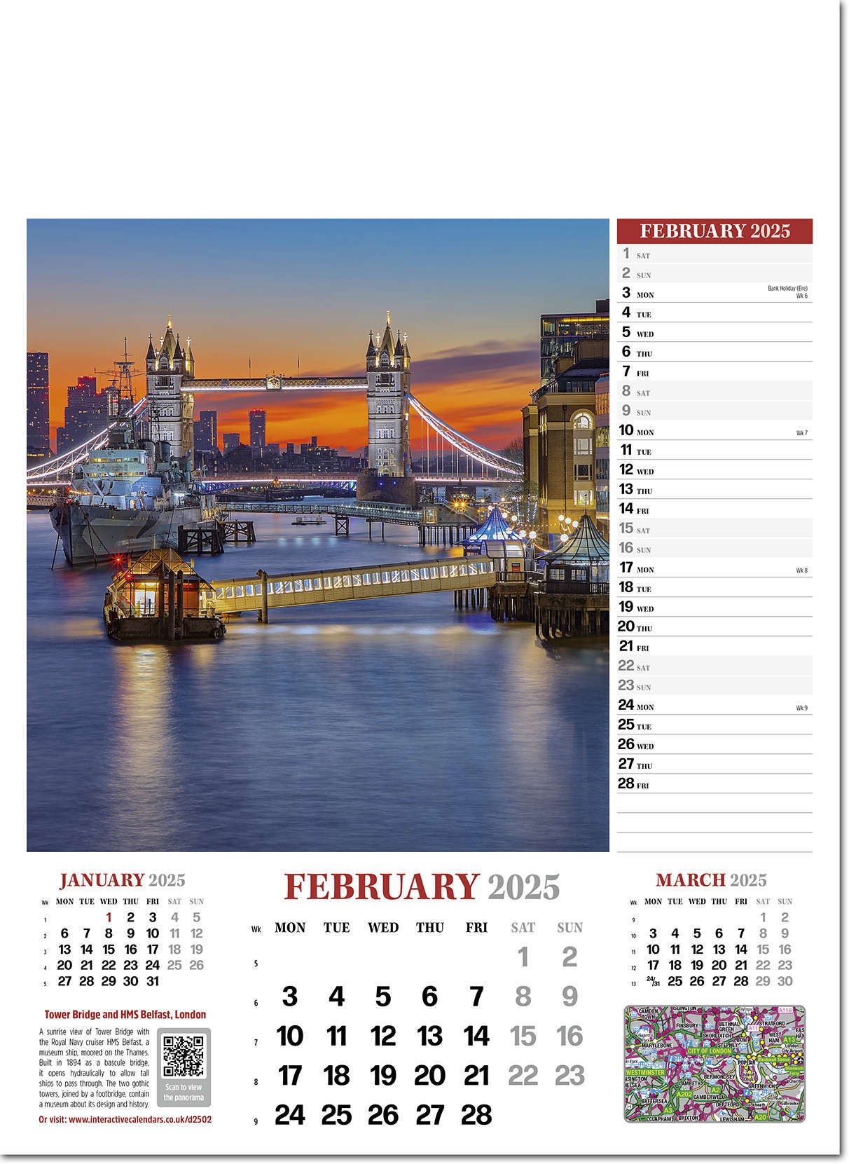 Discover Britain Wall Calendar