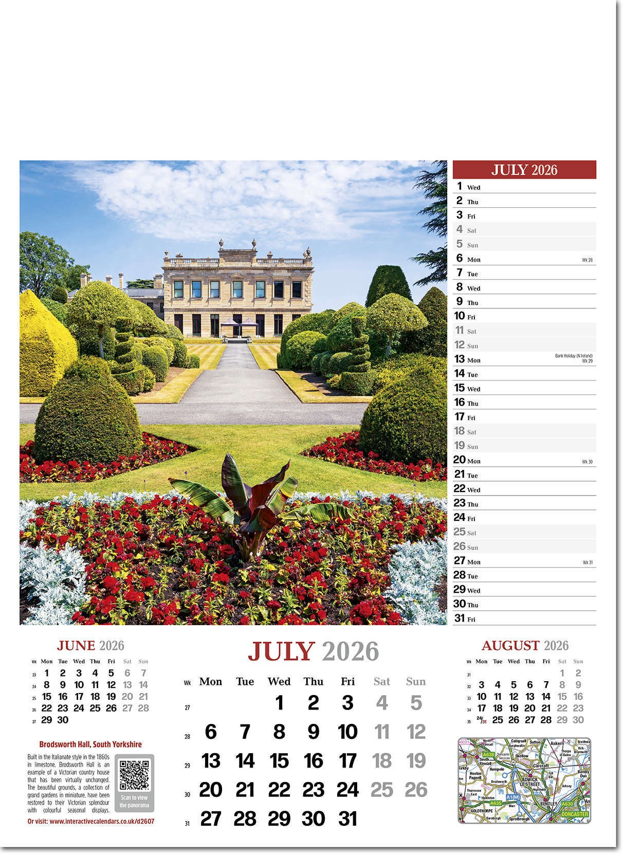 Discover Britain Wall Calendar