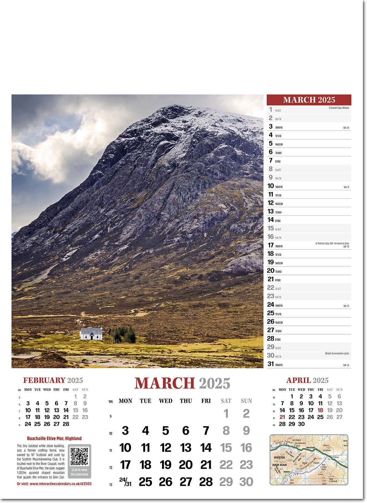 Discover Britain Wall Calendar