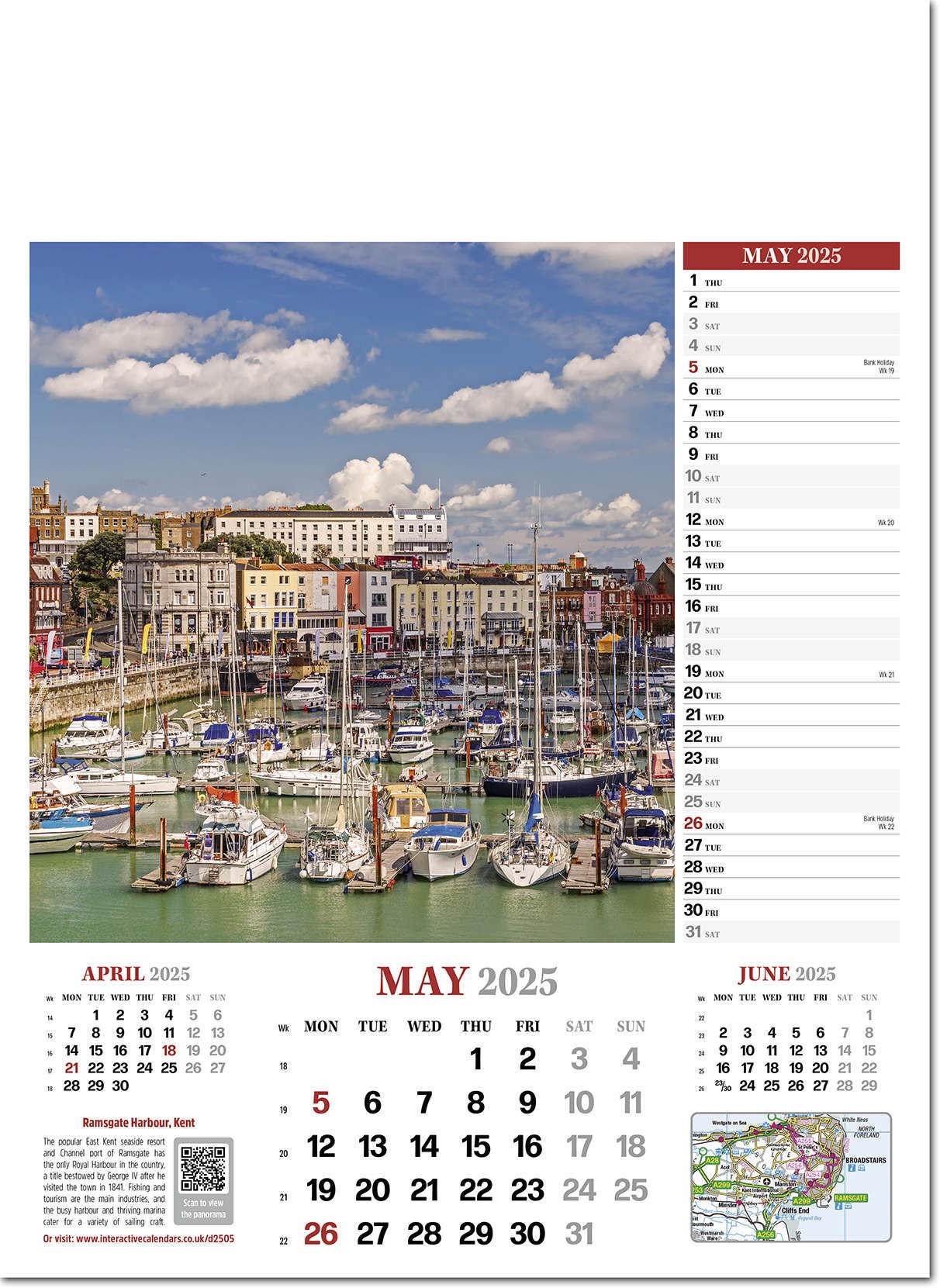 Discover Britain Wall Calendar