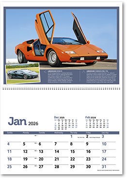 Classic Marques Past and Present Postage Saver Calendar