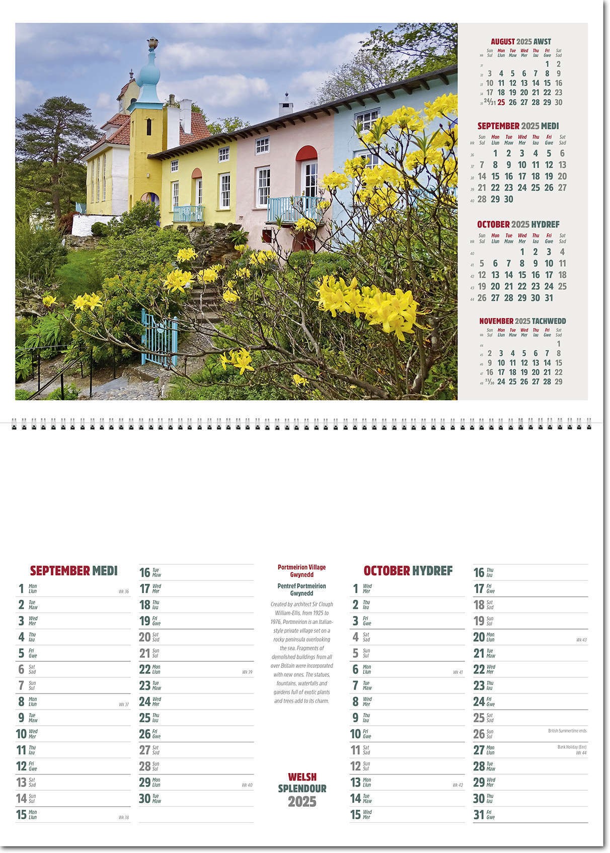 Welsh Splendour Postage Saver Calendar