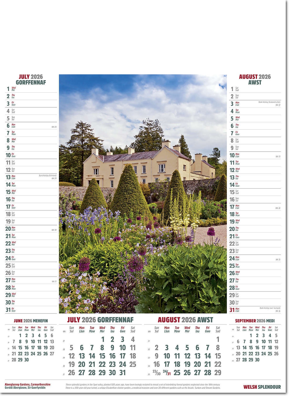 Welsh Splendour Calendar