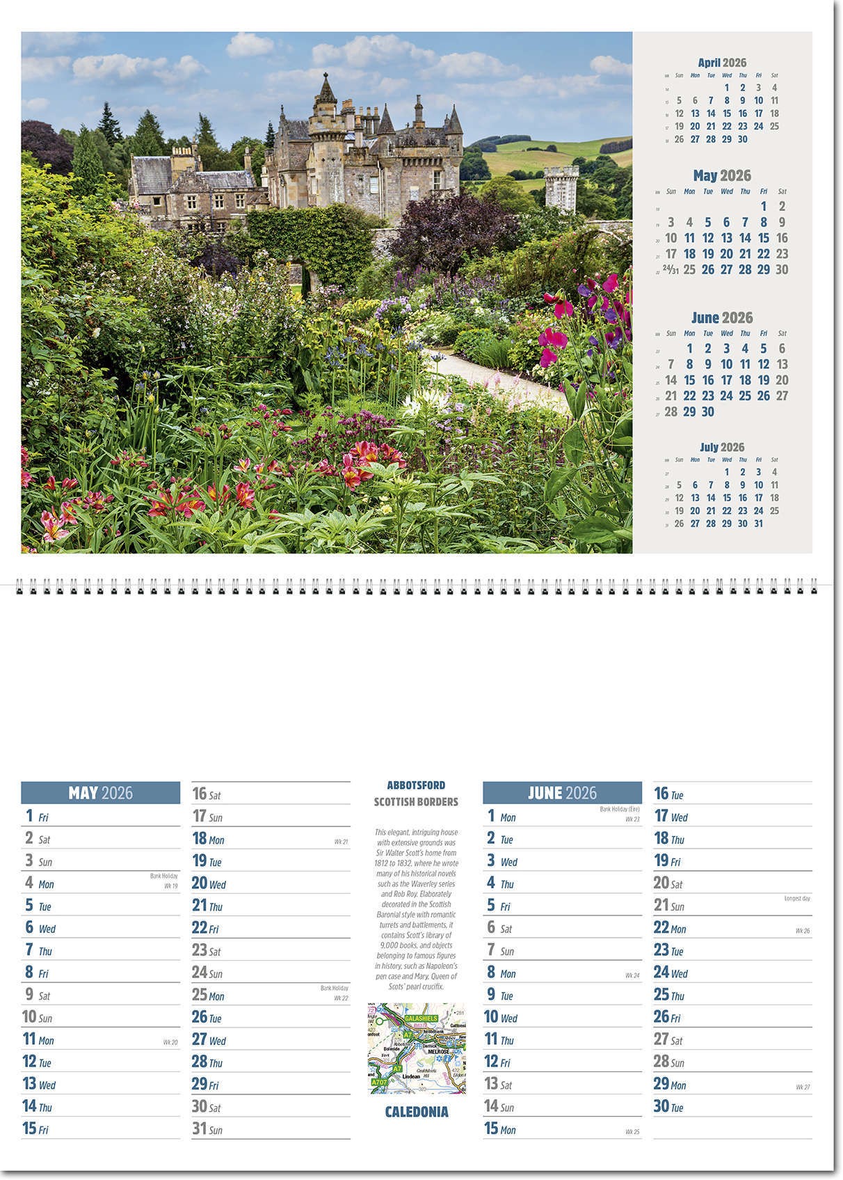 Caledonia Postage Saver Calendar