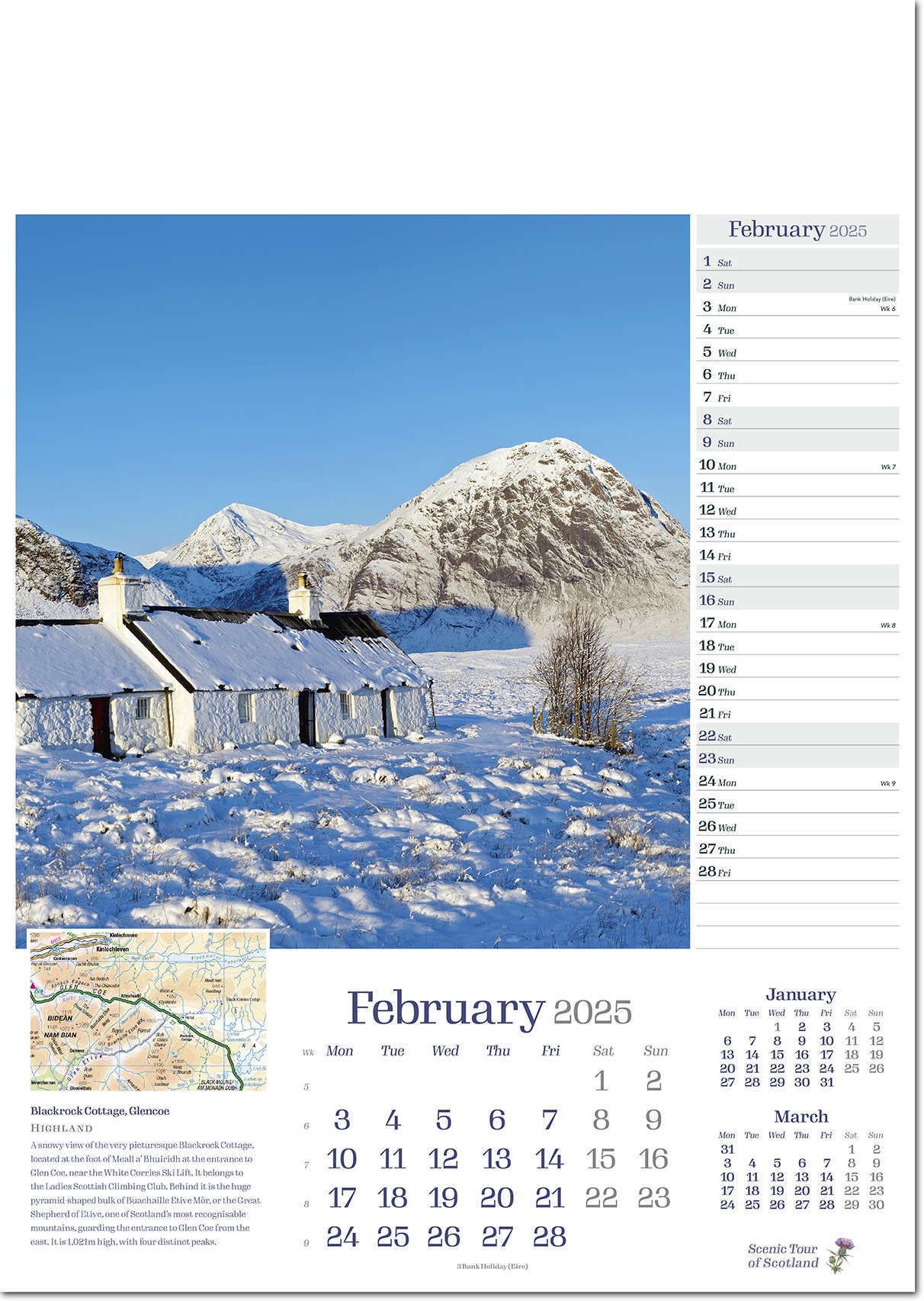 Scenic Tour of Scotland Calendar