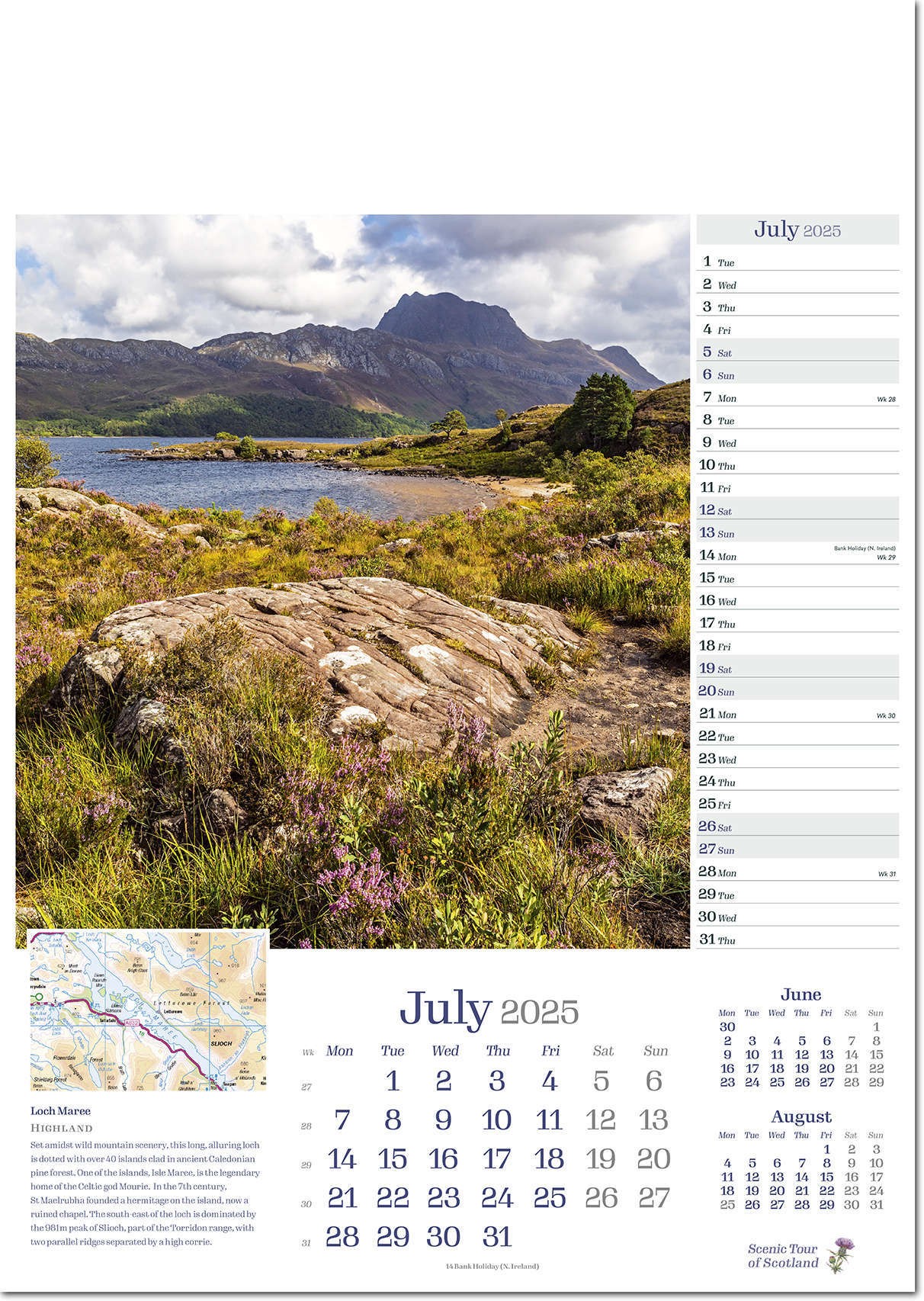 Scenic Tour of Scotland Calendar