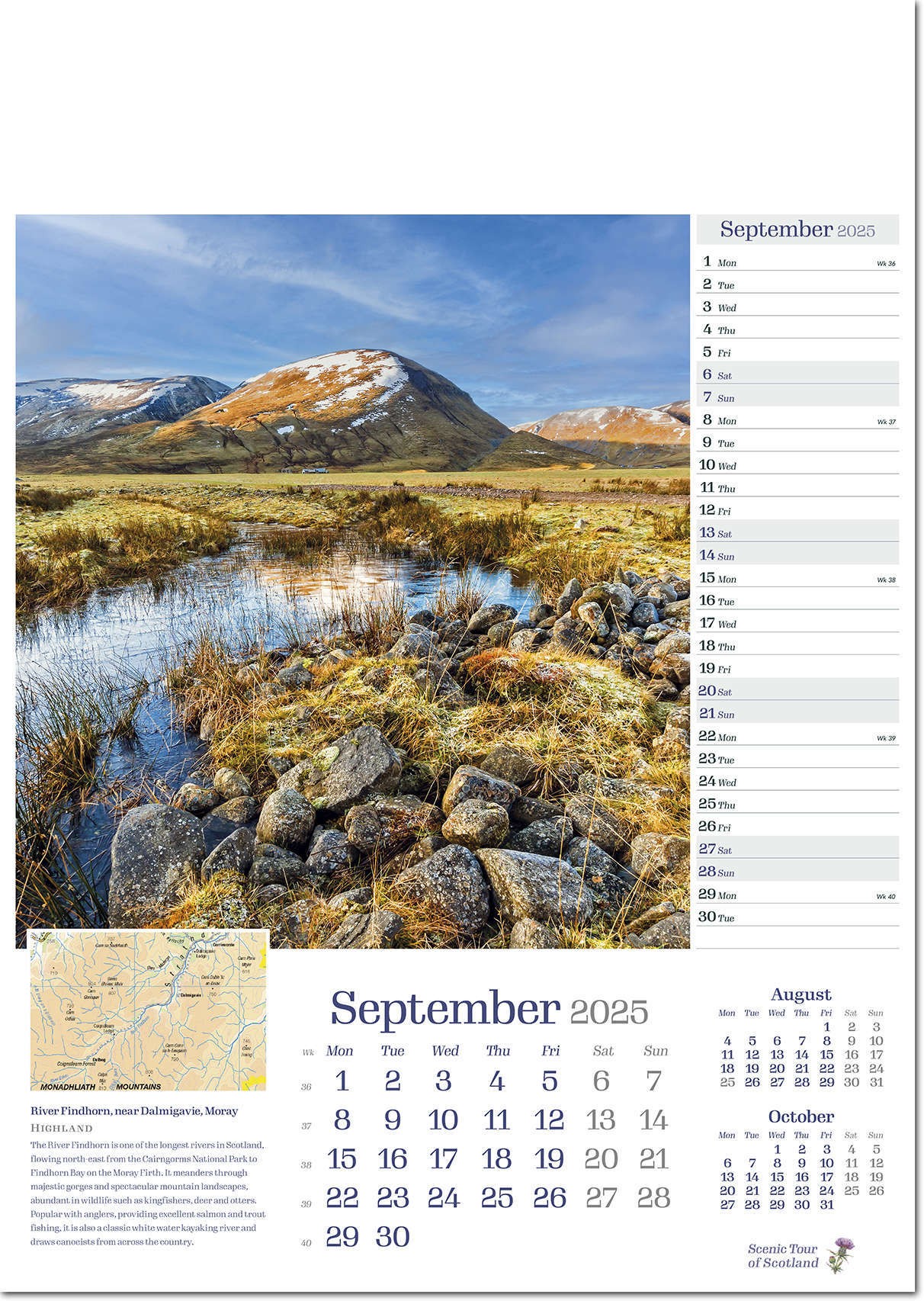 Scenic Tour of Scotland Calendar