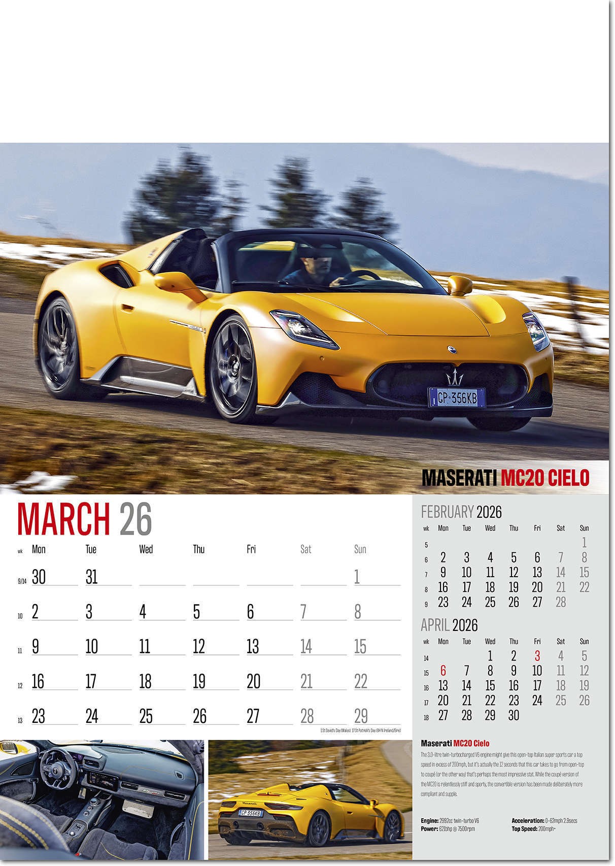 Marques of Distinction Wall Calendar