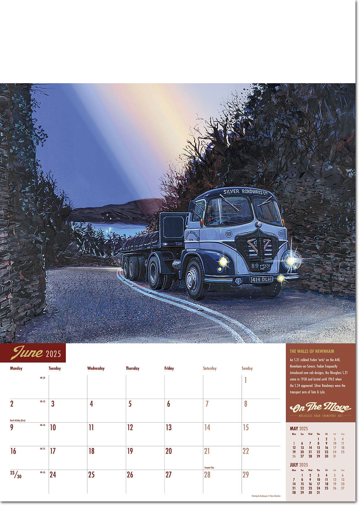 On the Move Wall Calendar