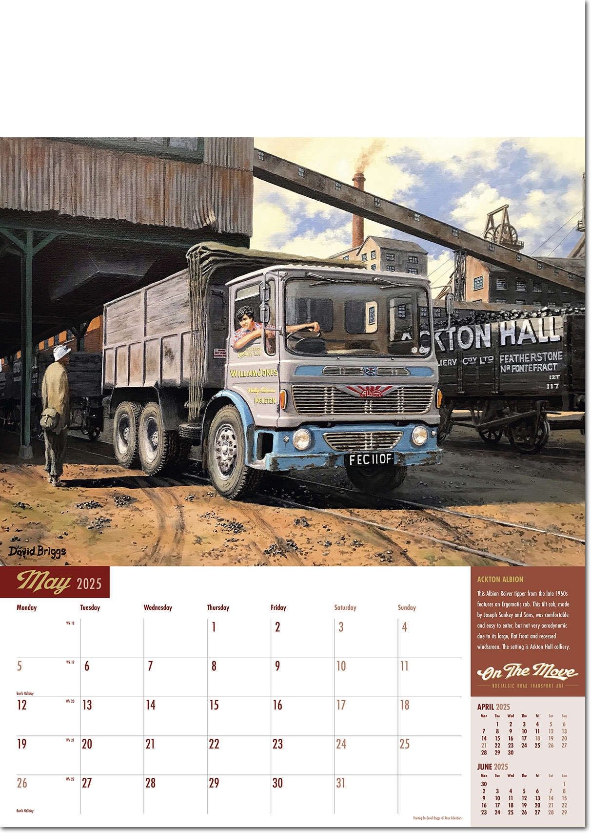 On the Move Wall Calendar