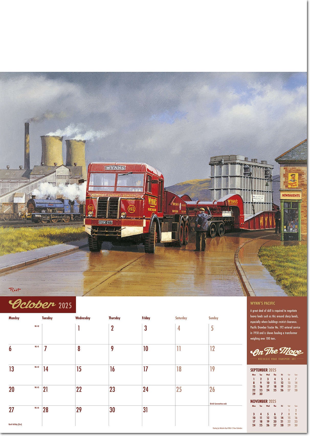 On the Move Wall Calendar