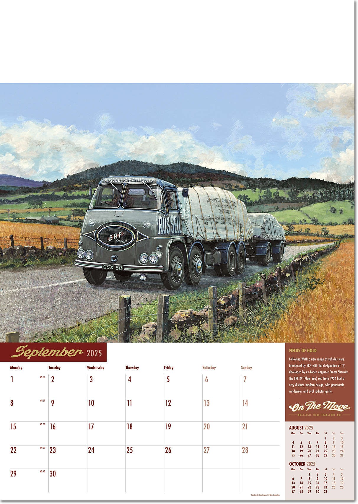 On the Move Wall Calendar