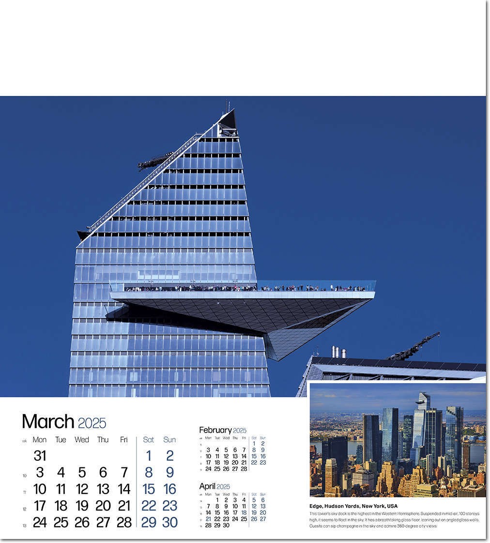 Iconic Structures Wall Calendar