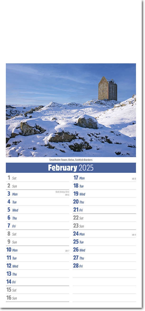 Slimline Scotland Compact Calendar