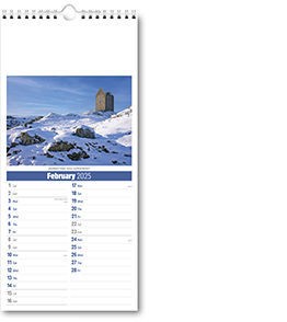 Slimline Scotland Compact Calendar